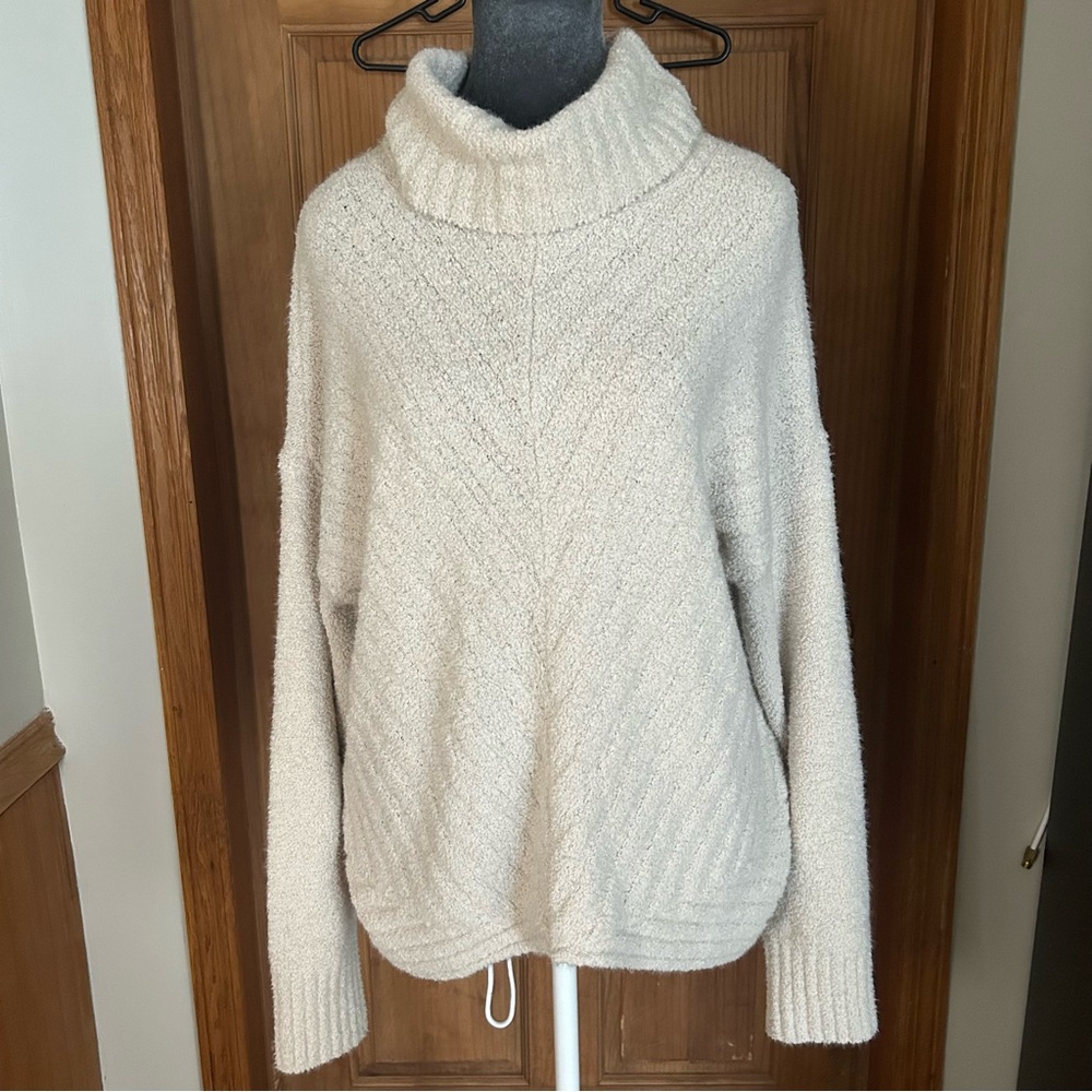 Simply Vera Vera Wang Cream Turtleneck Neck Sweater - Picture 1 of 8